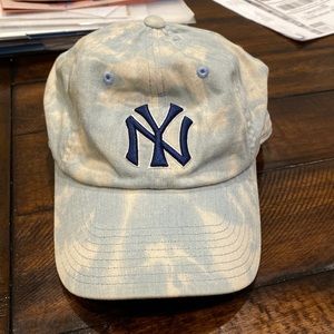 American Needle NY Logo Light Blue Tie-Dye Baseball Cap